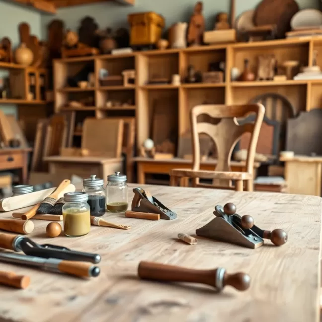 Renowacją mebli warsztat